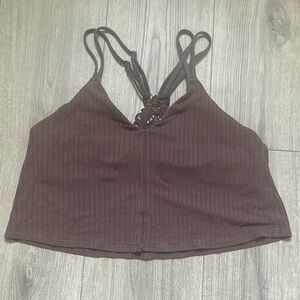 Aerie cropped bra top L